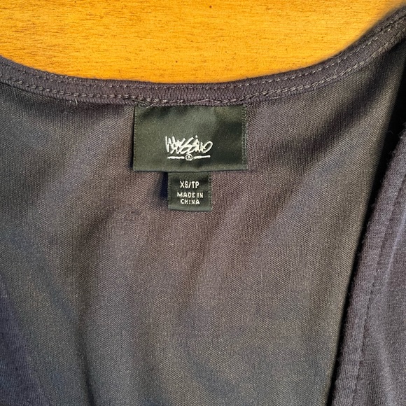 Mossimo Black Ruched Knee-Length Bodycon Dress Sz XS/TP - Picture 8 of 11